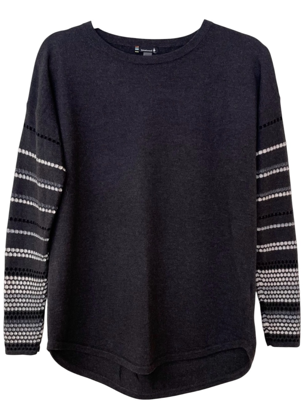 Smartwool Shadow Pine Crew Neck Sweater M Merino Wool Blend Athleisure Outdoors
